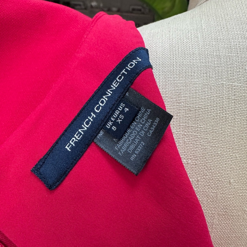 French Connection Red Ruffle Sleeve Dress - Picture 5 of 5